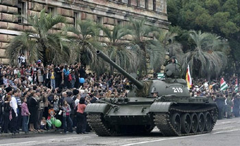 Abhazya Ordusu’nda Tank Eğitimi