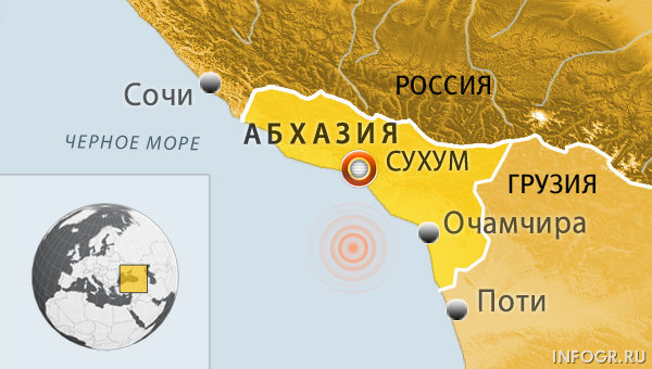 Abhazya’da Deprem