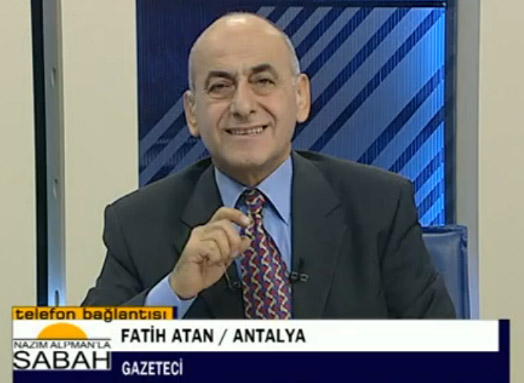 İMC Tv'de Nazım Alpman'la Sabah programında Fatih Atan'la telefon bağlantısı