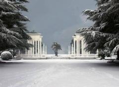 Abhazya Sahillerine İlk Kar Düştü! 