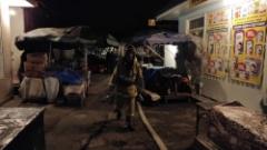 Suhum Merkez Pazarı’nda Yangın! 